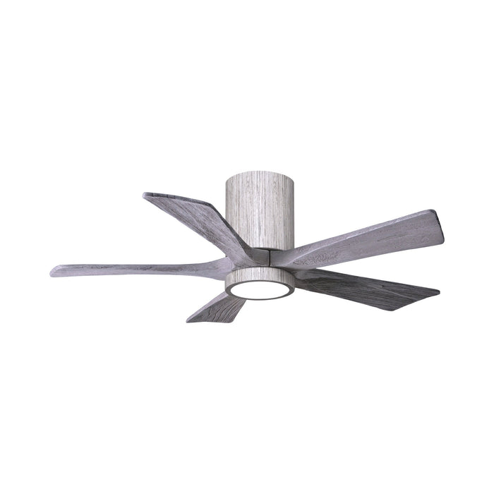 Irene IR5HLK 42-Inch Indoor / Outdoor LED Flush Mount Ceiling Fan in Barnwood Tone/Barnwood Tone.