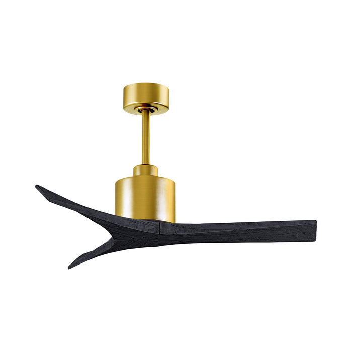 Mollywood Indoor / Outdoor Ceiling Fan in Brushed Brass/Matte Black (42-Inch).