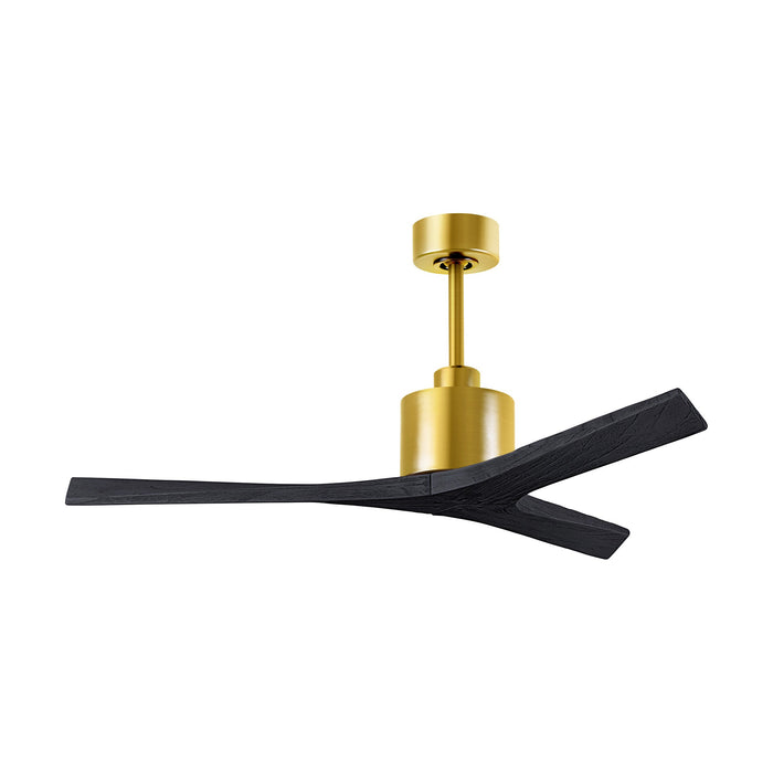 Mollywood Indoor / Outdoor Ceiling Fan in Brushed Brass/Matte Black (52-Inch).