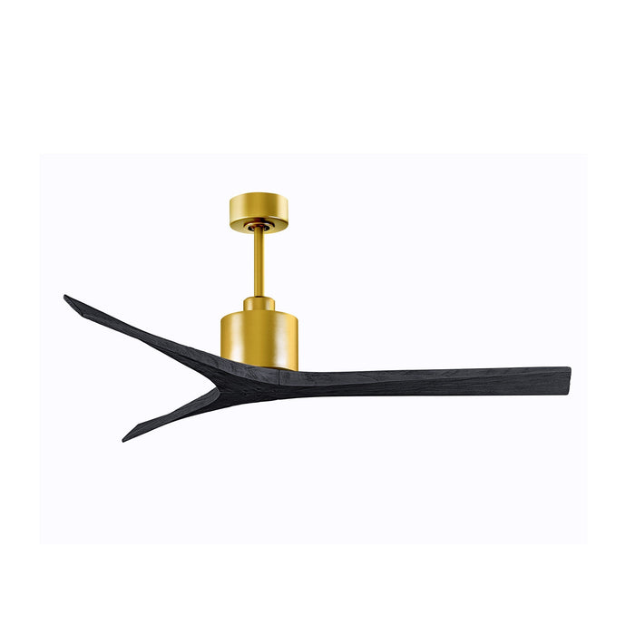 Mollywood Indoor / Outdoor Ceiling Fan in Brushed Brass/Matte Black (60-Inch).