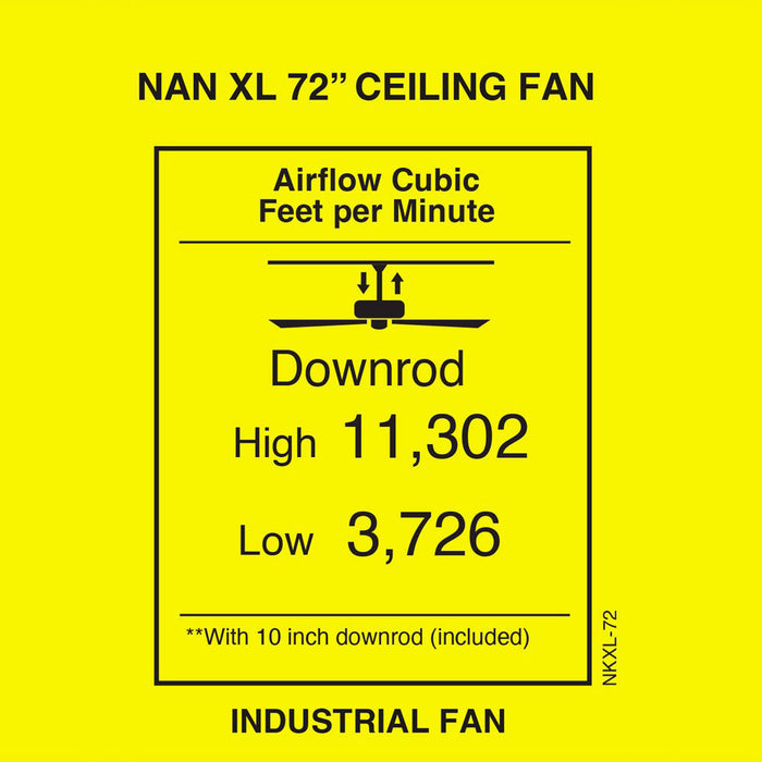 Nan XL Indoor / Outdoor Ceiling Fan in Detail.
