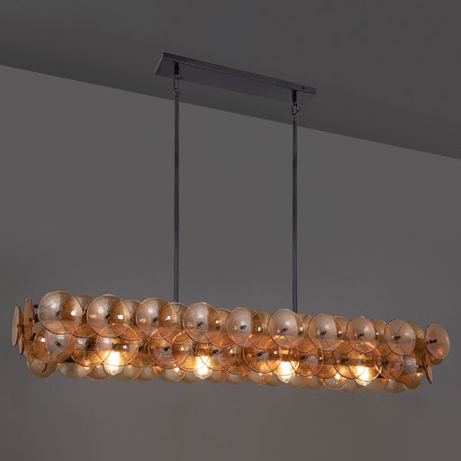 Loren Linear Chandelier in Detail.