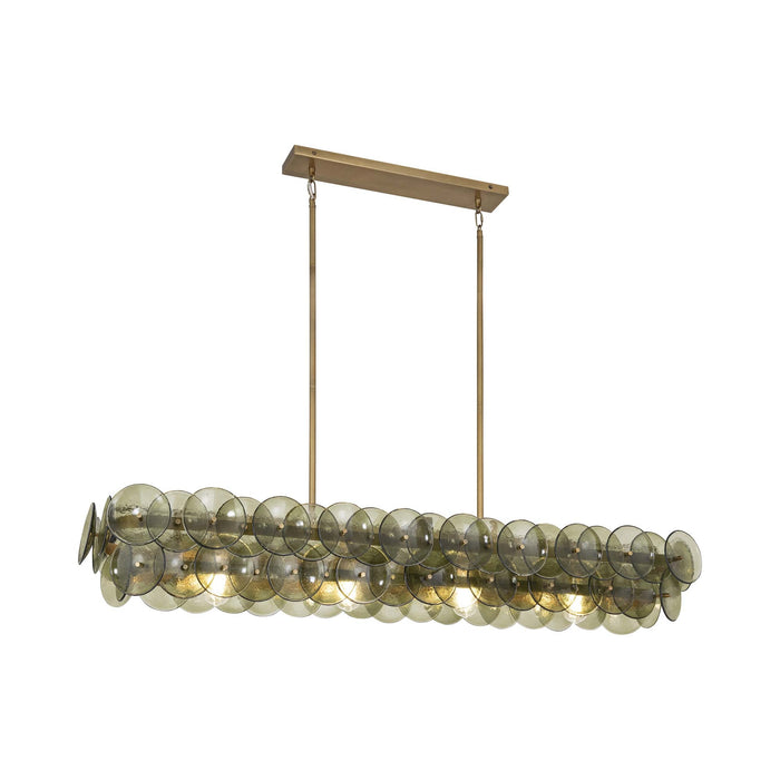 Loren Linear Chandelier in Detail.