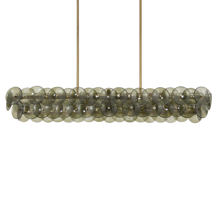 Loren Linear Chandelier in Detail.