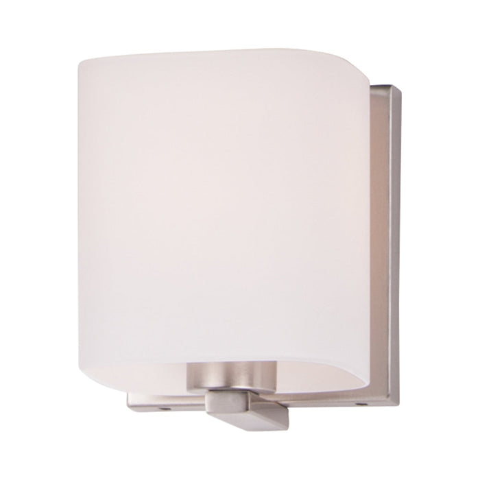 Wrap Bath Vanity Light in Satin Nickel (1-Light).