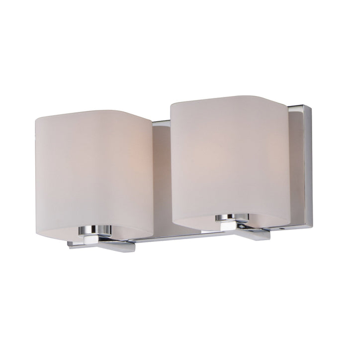 Wrap Bath Vanity Light in Polished Chrome (2-Light).