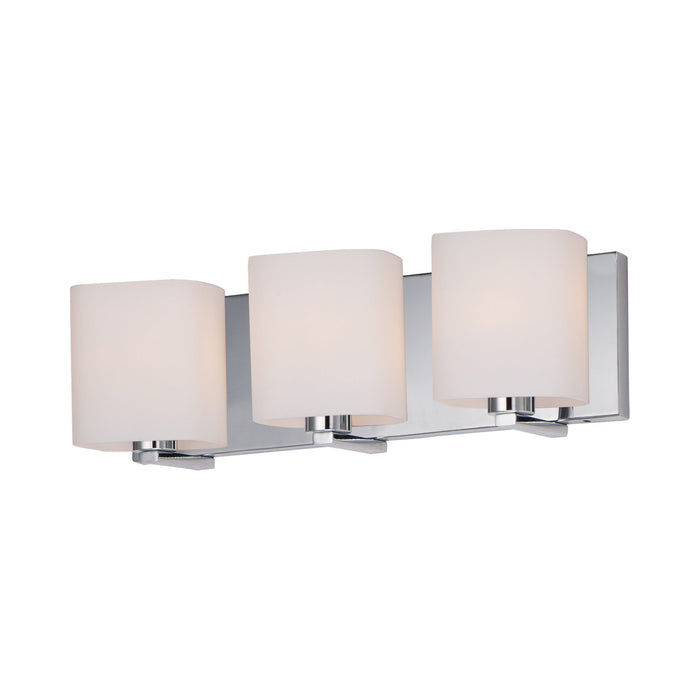 Wrap Bath Vanity Light in Polished Chrome (3-Light).