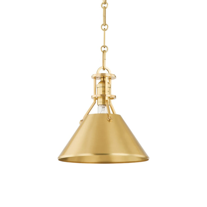 Metal No.2 Pendant Light in Small/Aged Brass.