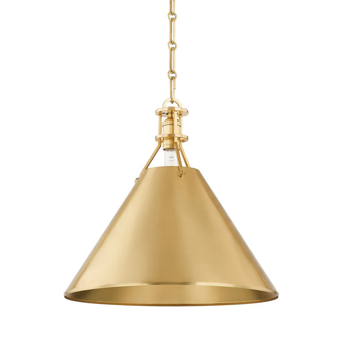Metal No.2 Pendant Light in Large/Aged Brass.