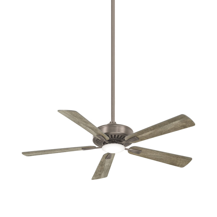 Contractor Plus LED Ceiling Fan in Burnished Nickel.