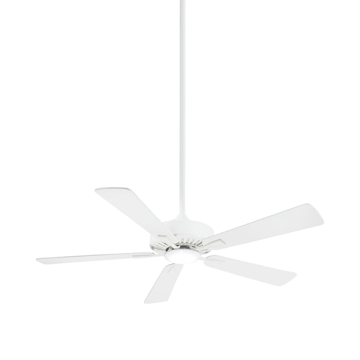 Contractor Plus LED Ceiling Fan in White.