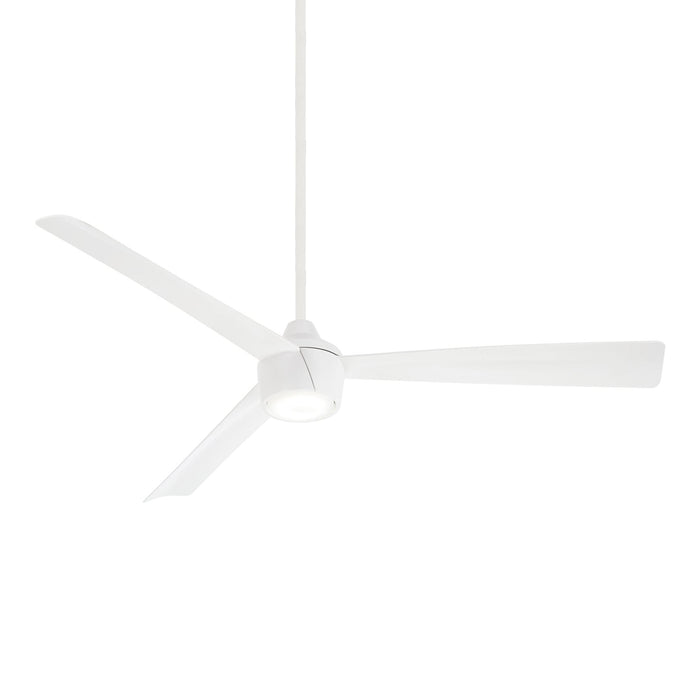 Skinnie LED Ceiling Fan in Flat White.