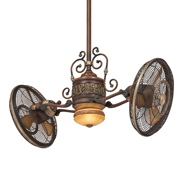 Traditional Gyro LED Ceiling Fan in Detail.