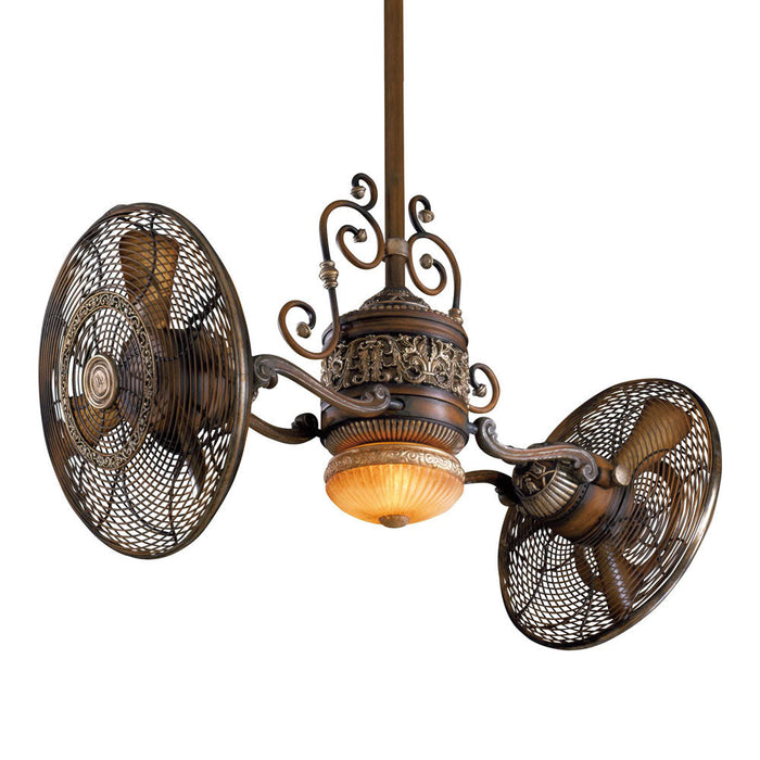 Traditional Gyro LED Ceiling Fan in Detail.