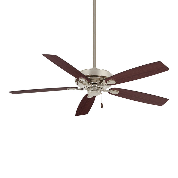 Watt Ceiling Fan in Polished Nickel.