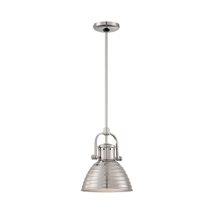 224 Pendant Light in Polished Nickel (9-Inch).