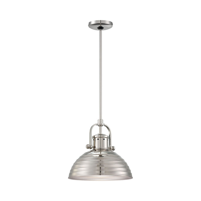 224 Pendant Light in Polished Nickel (12-Inch).