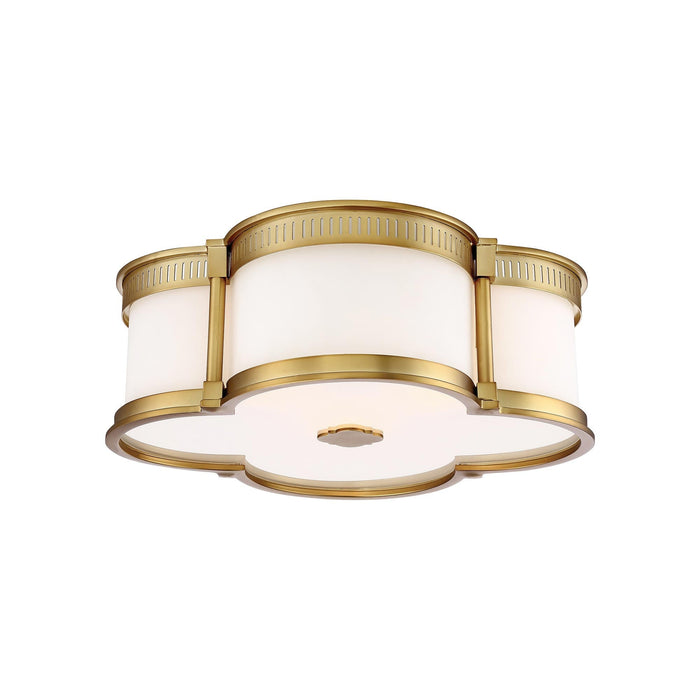 824-L LED Flush Mount Ceiling Light in Liberty Gold (Small).