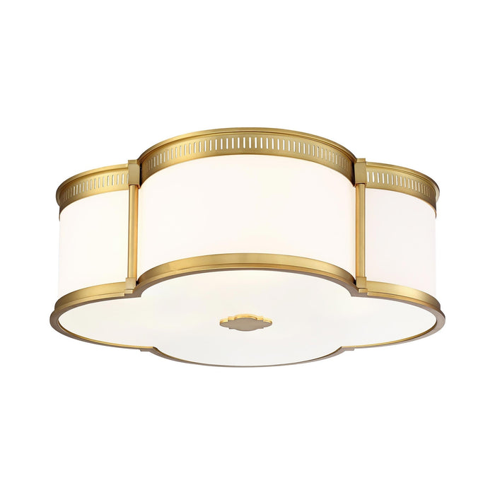 824-L LED Flush Mount Ceiling Light in Liberty Gold (Large).