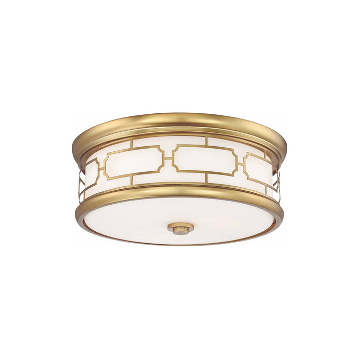 826-L LED Flush Mount Ceiling Light in Liberty Gold (Small).
