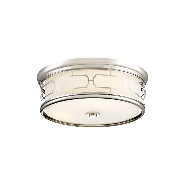 826-L LED Flush Mount Ceiling Light in Polished Nickel (Small).