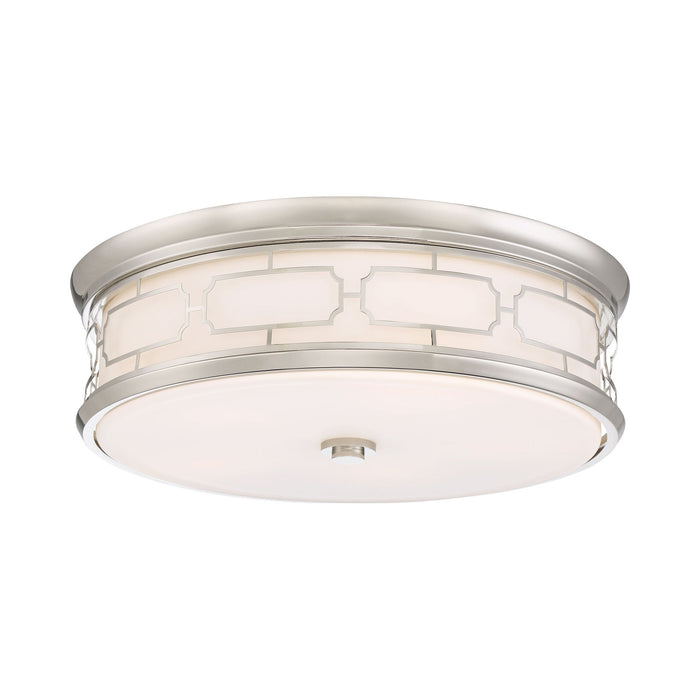 826-L LED Flush Mount Ceiling Light in Polished Nickel (Large).