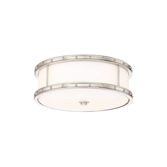 827-L LED Flush Mount Ceiling Light in Brushed Nickel (Small).