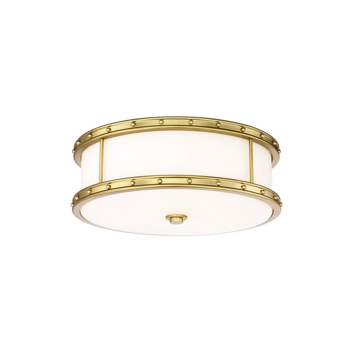 827-L LED Flush Mount Ceiling Light in Liberty Gold (Small).