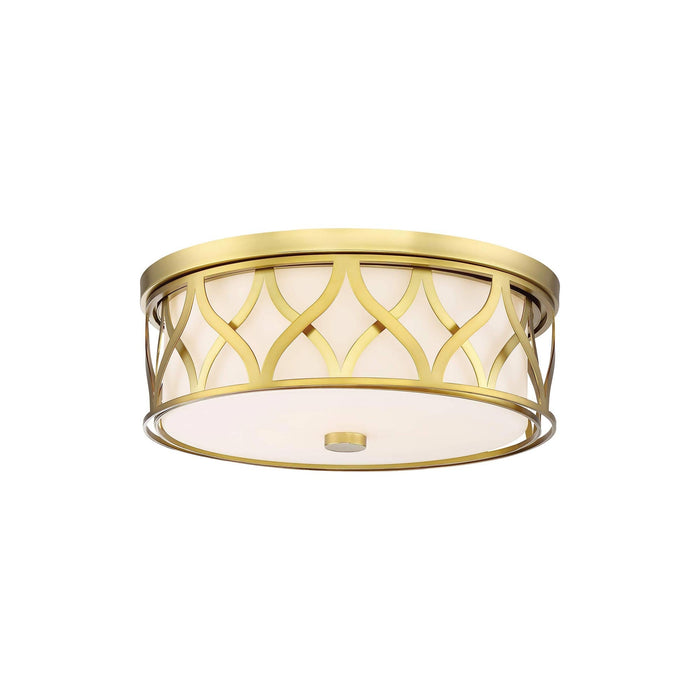 840-L LED Flush Mount Ceiling Light in Liberty Gold (Small).