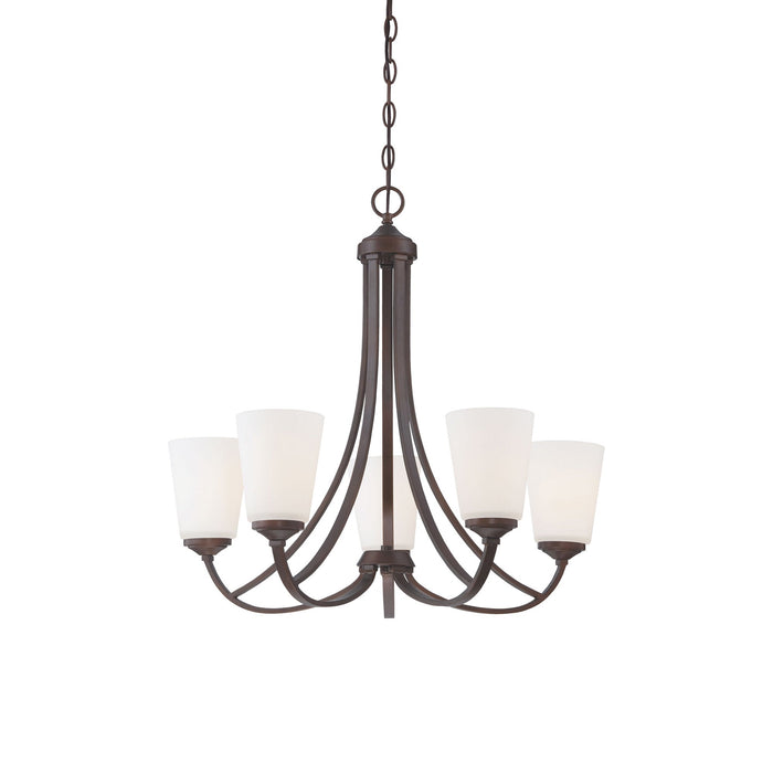 Overland Park Chandelier in Vintage Bronze (5-Light).