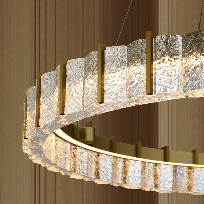 Sevryn LED Pendant Light in living room.