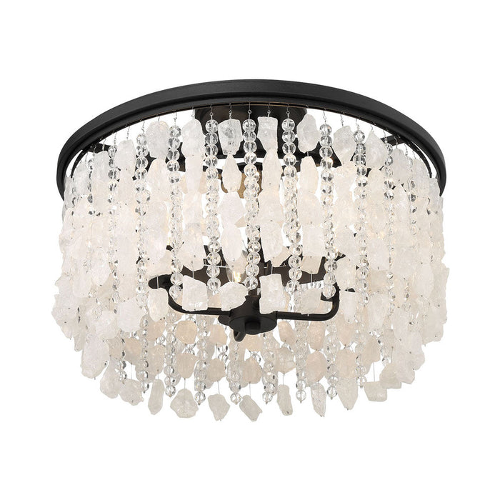 Shimmering Elegance Semi Flush Mount Ceiling Light in Detail.