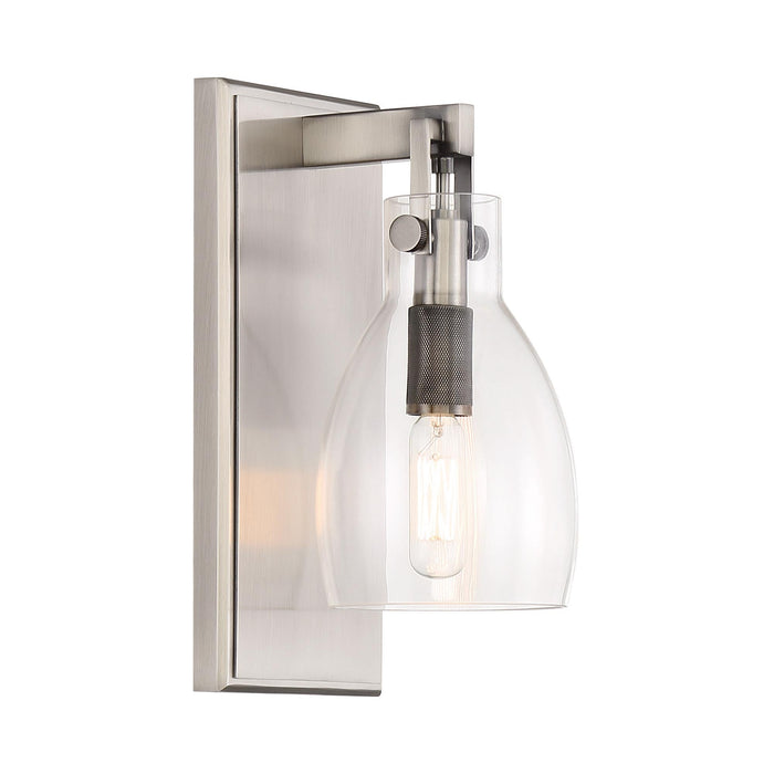 Tiberia Bath Wall Light in Plated Pewter (1-Light).
