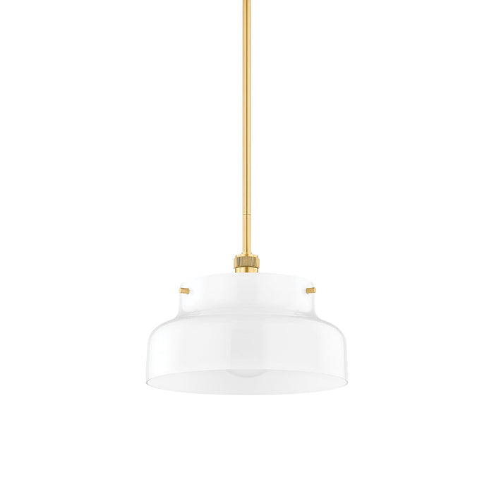 Luella Pendant Light in Aged Brass (Large).