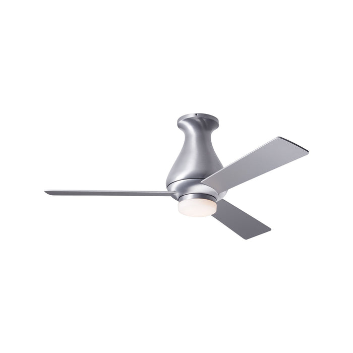 Altus 42-Inch Flush Mount Ceiling Fan in Brushed Aluminum/Aluminum (LED).