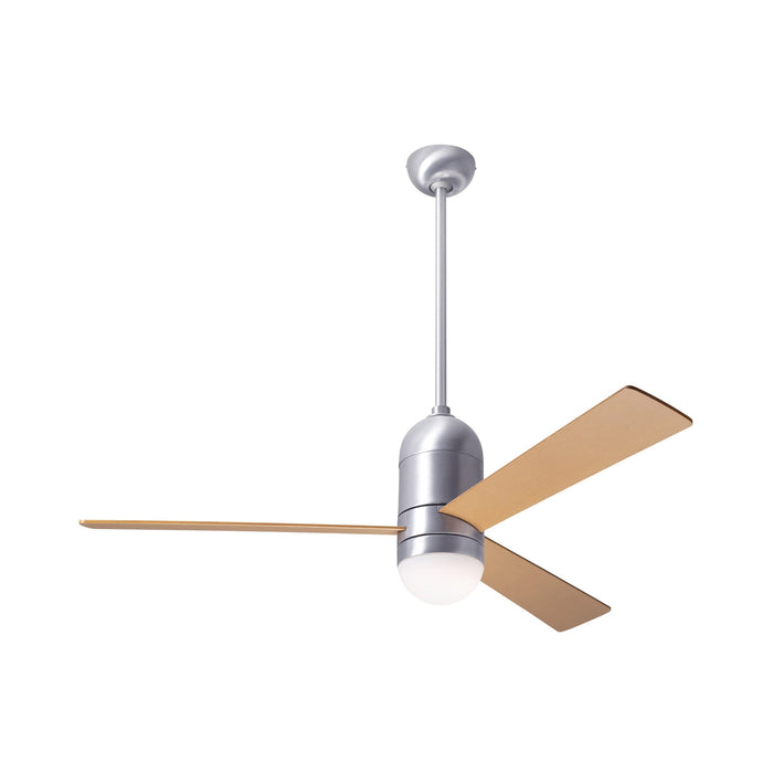 Cirrus DC LED Ceiling Fan in Brushed Aluminum (Maple).