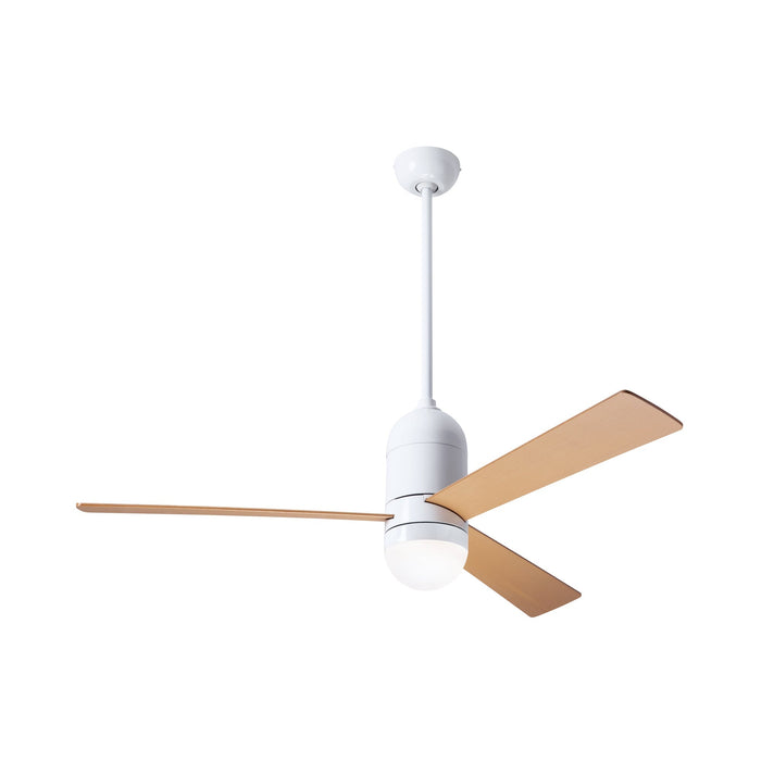 Cirrus DC LED Ceiling Fan in Gloss White (Aluminum).