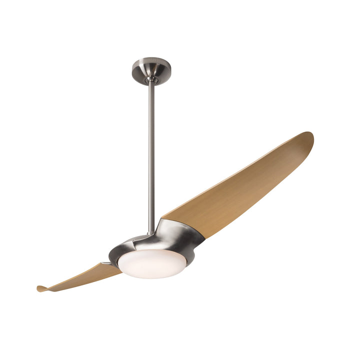 IC/Air 2 LED Ceiling Fan in Bright Nickel (Maple).