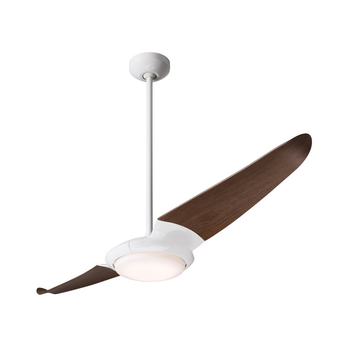 IC/Air 2 LED Ceiling Fan in Gloss White (Mahogany).