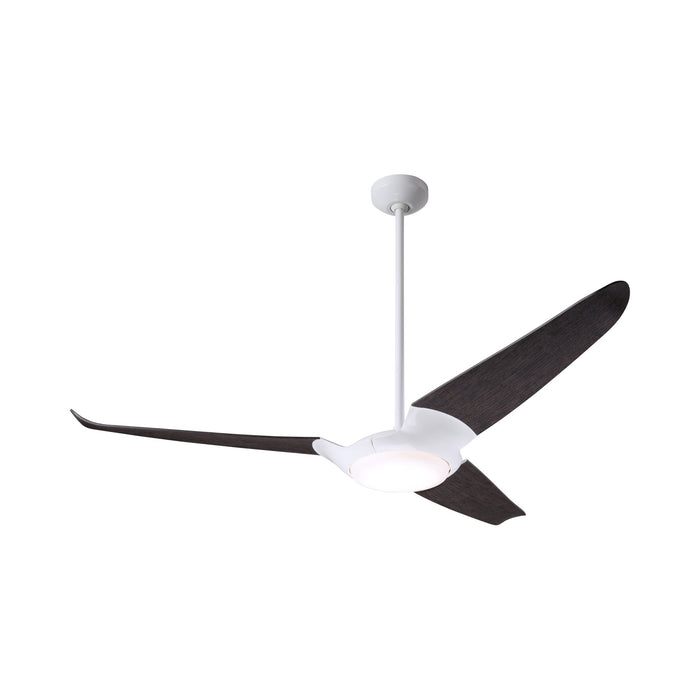 IC/Air 3 LED Ceiling Fan in Bright Nickel/Maple.
