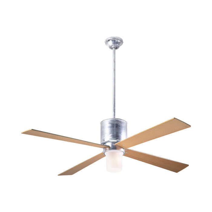 Lapa LED Ceiling Fan in Galvanized/Maple.