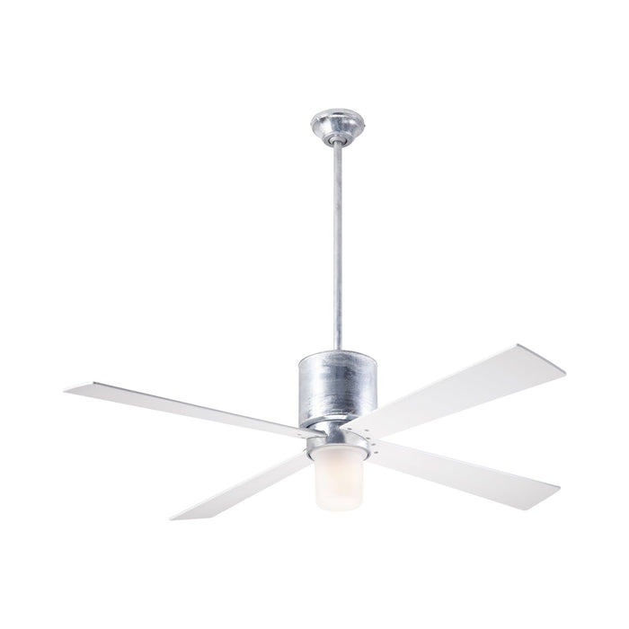 Lapa LED Ceiling Fan in Galvanized/White.