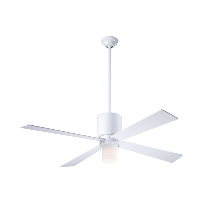 Lapa LED Ceiling Fan in Gloss White/White.