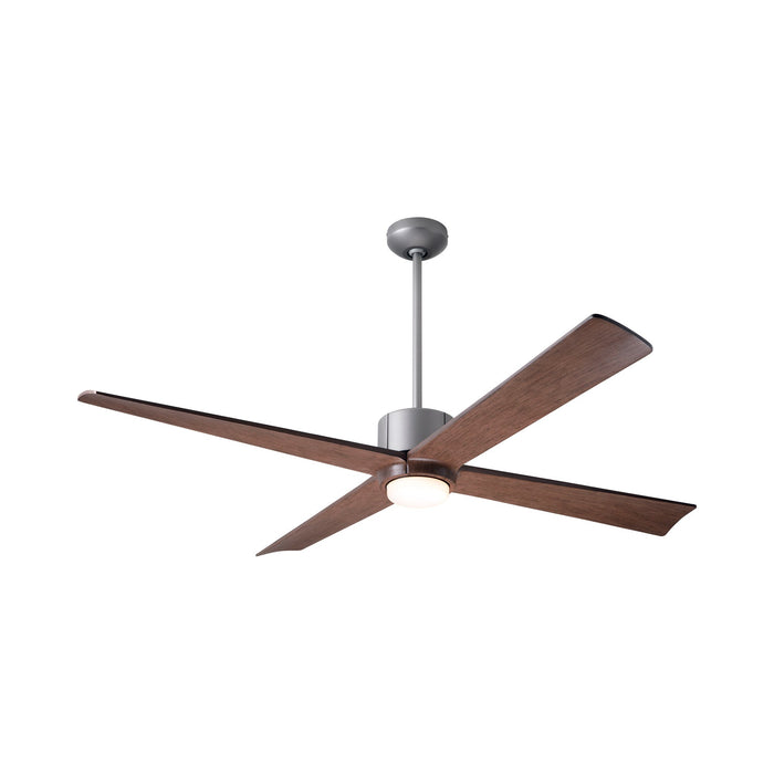 Nouveau DC LED Ceiling Fan in Graphite/Matte Black/Mahogany.