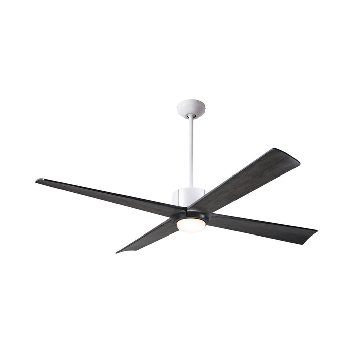 Nouveau DC LED Ceiling Fan in Matte White/Graphite/Ebony.