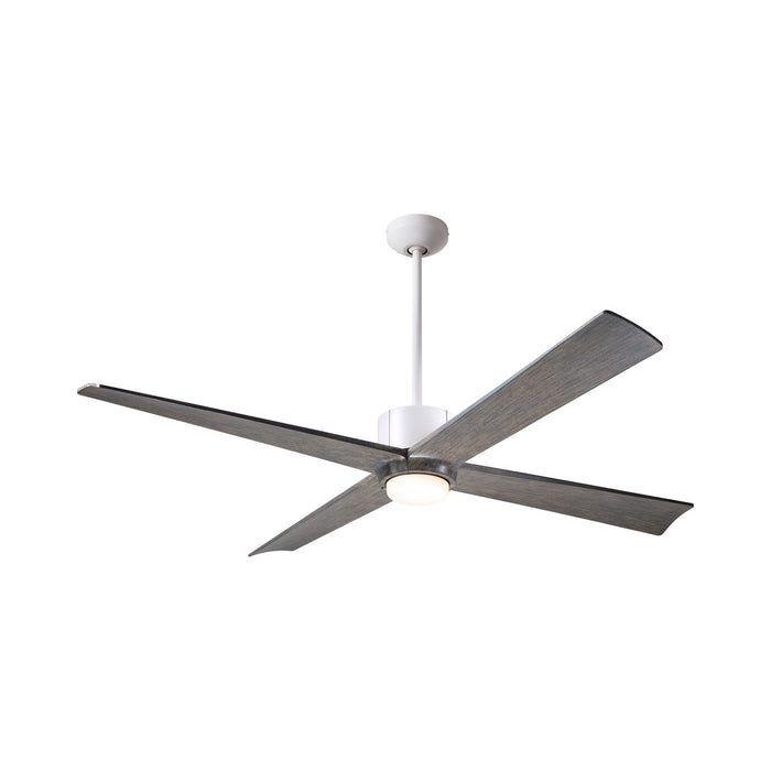 Nouveau DC LED Ceiling Fan in Matte White/Graphite/Graywash.