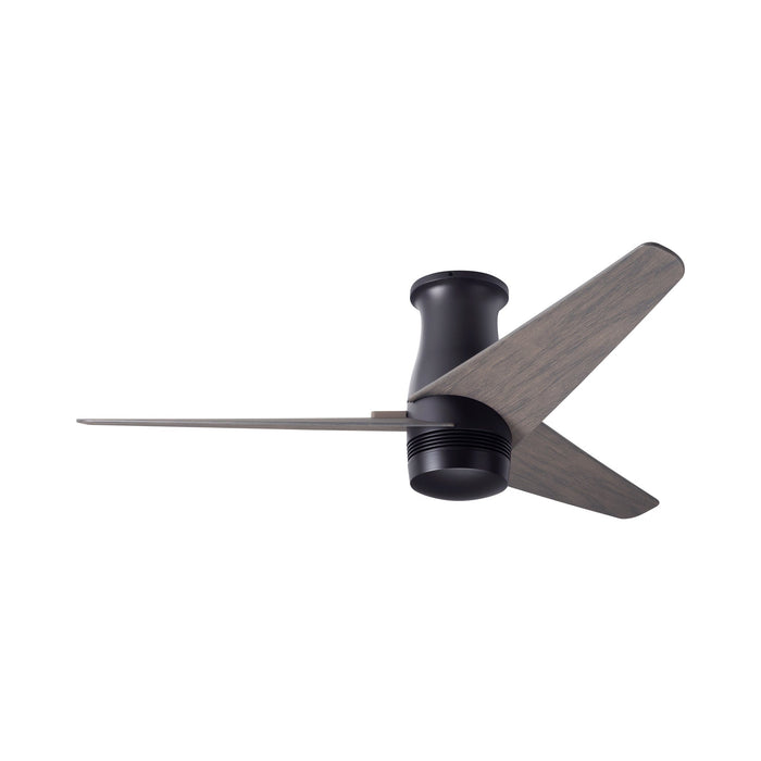 Velo DC Flush Mount Ceiling Fan in Dark Bronze/Graywash.