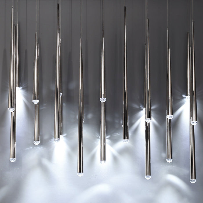 Cascade Linear LED Chandelier in Detail.