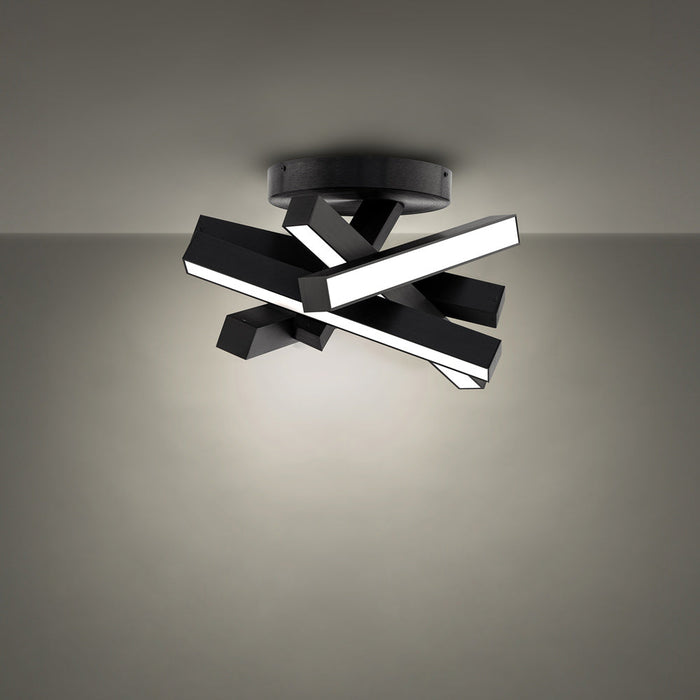 Chaos LED Flush Mount Ceiling Light in Detail.