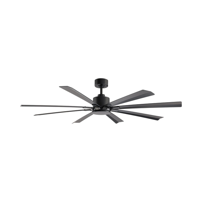 Size Matters Outdoor Ceiling Fan in Matte Black (Light Kit Not Included).